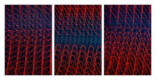 Light Meshes #1 (triptych), Lille 2004, 45×30cm (x3), Ed. 5